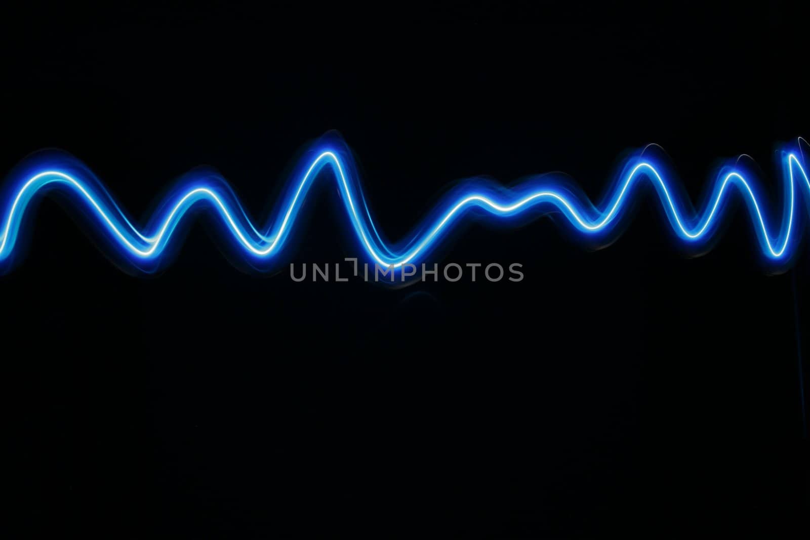 blue lighting wave