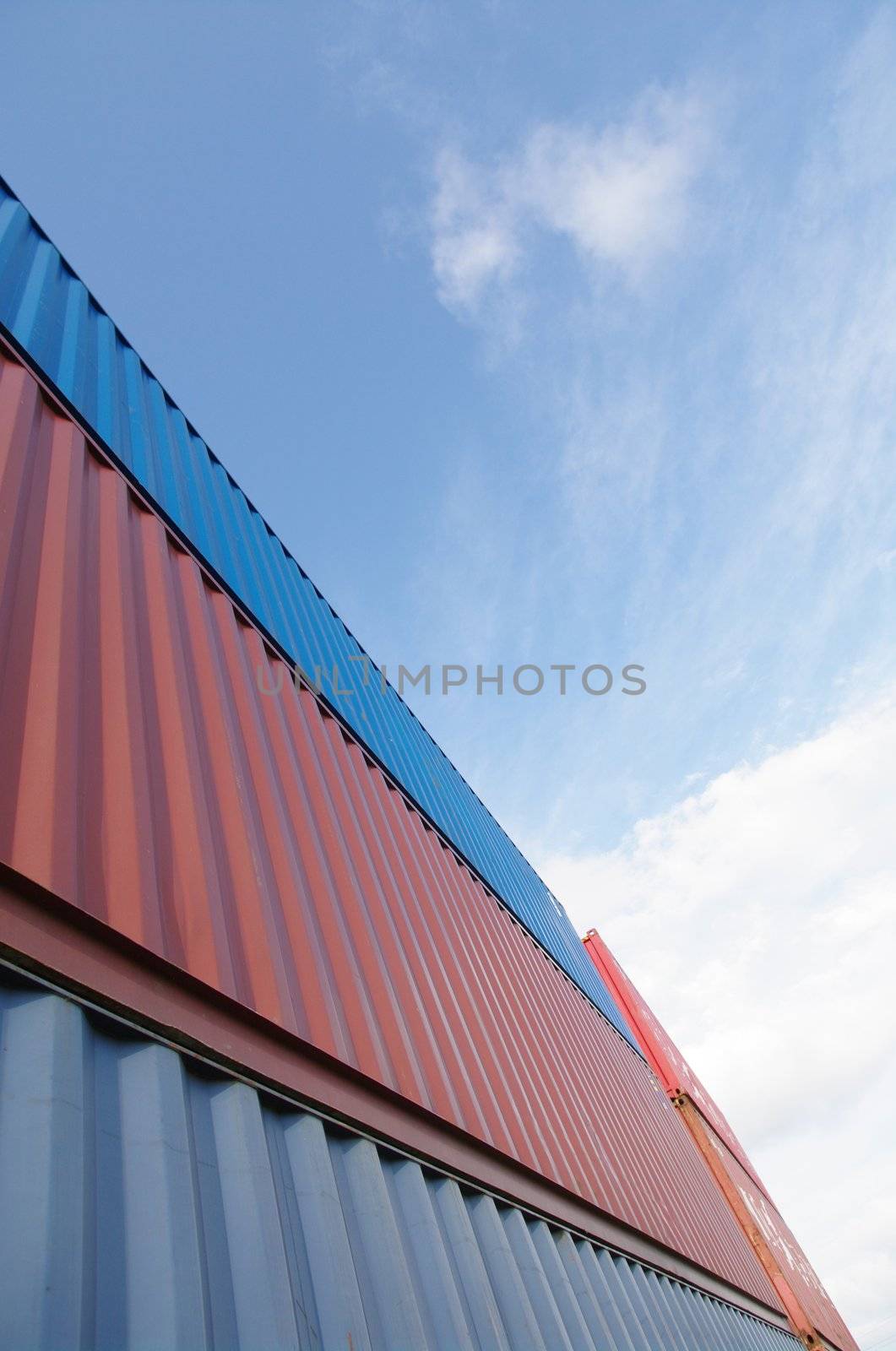 Container trailers in a terminal