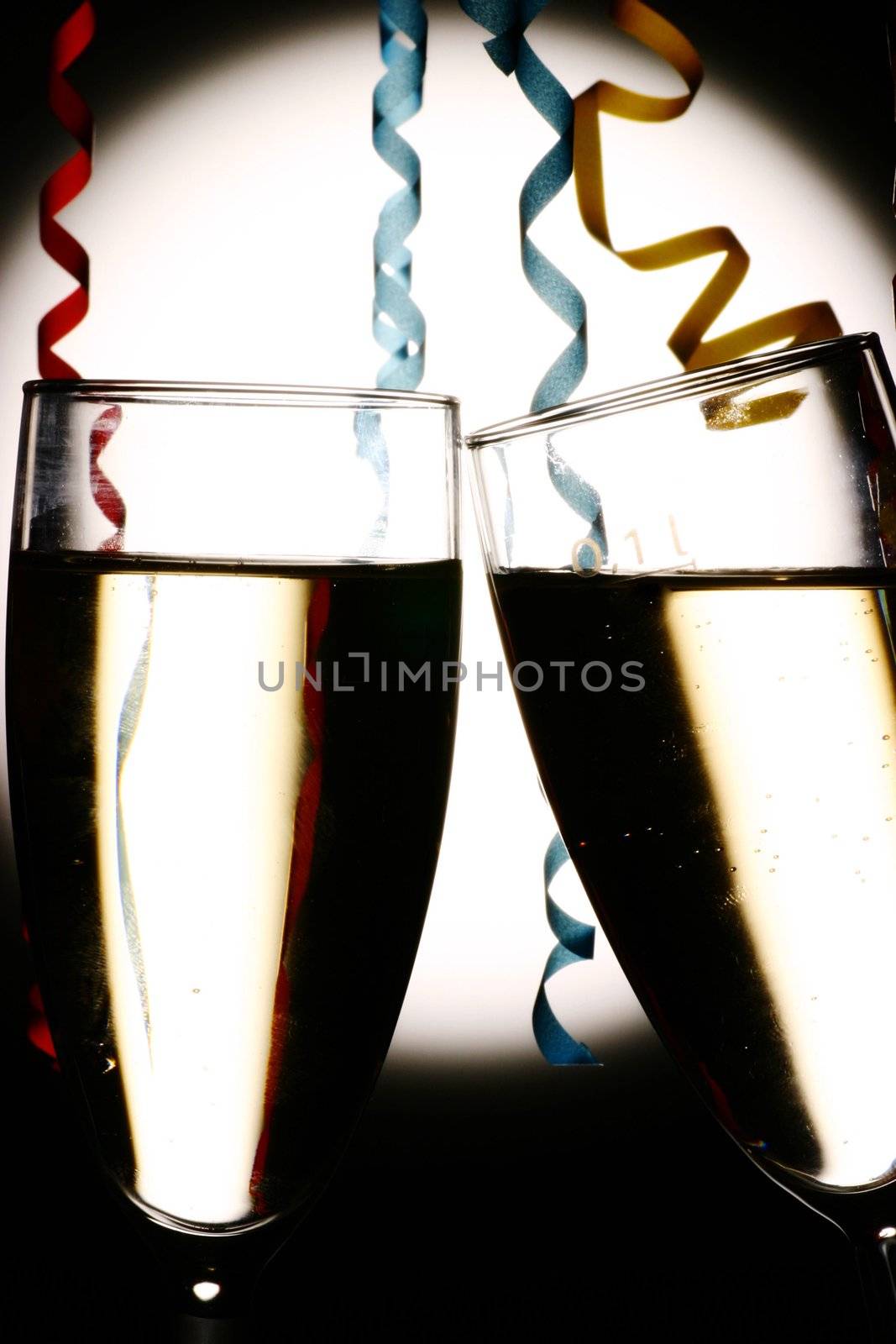 Champagne Glasses with ribbons......................