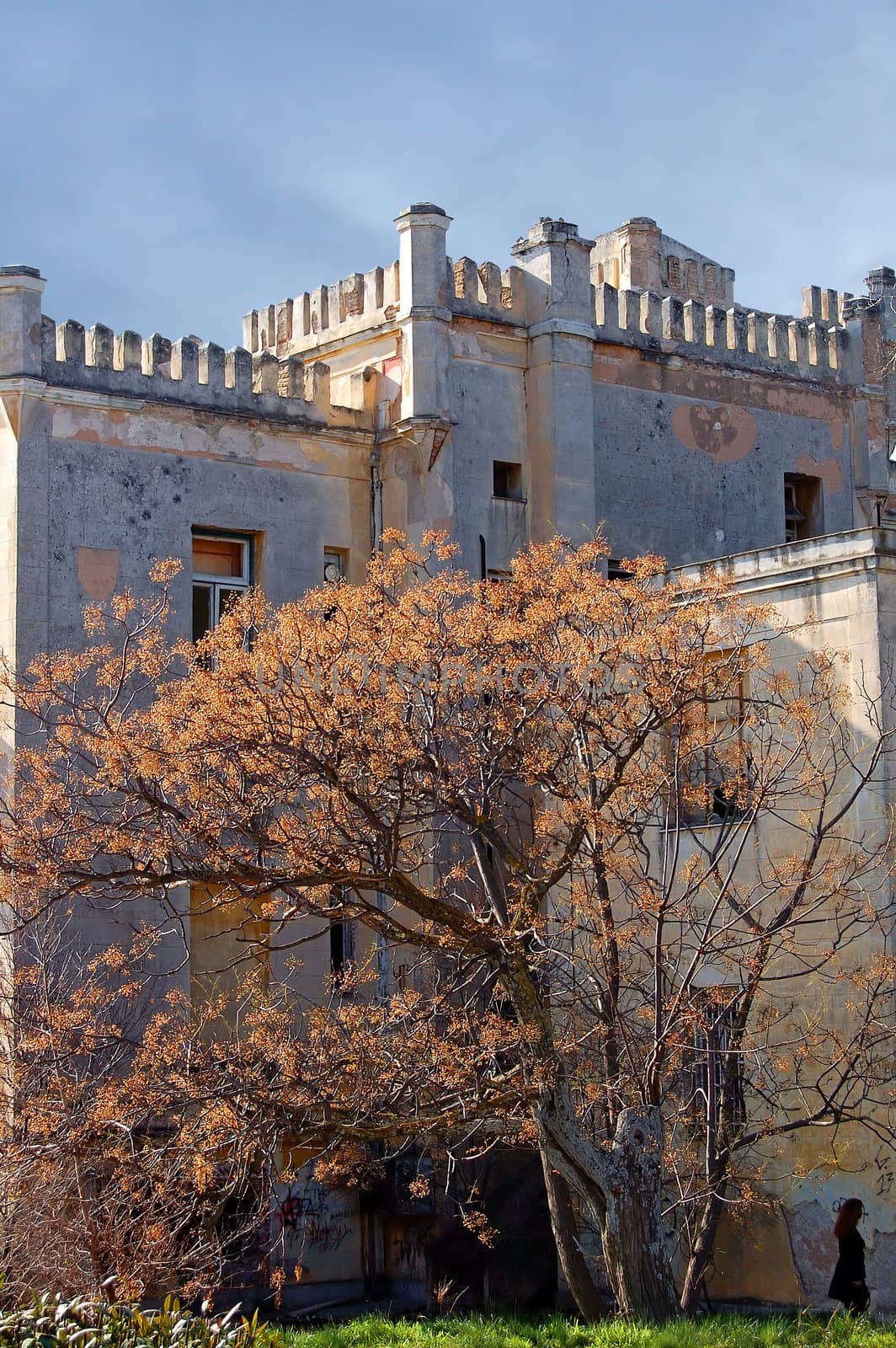 The abandoned Villa Sygrou mansion designed by the famous architect Ernst Ziller in the late 19th century. Athens, Greece.