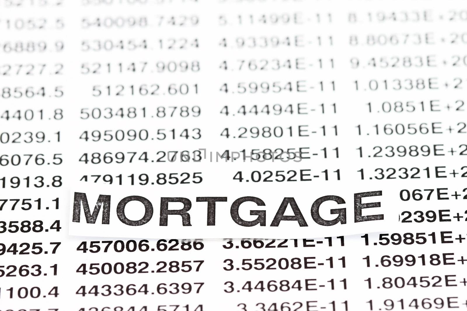 Mortgage Rate all numbers for background use.
