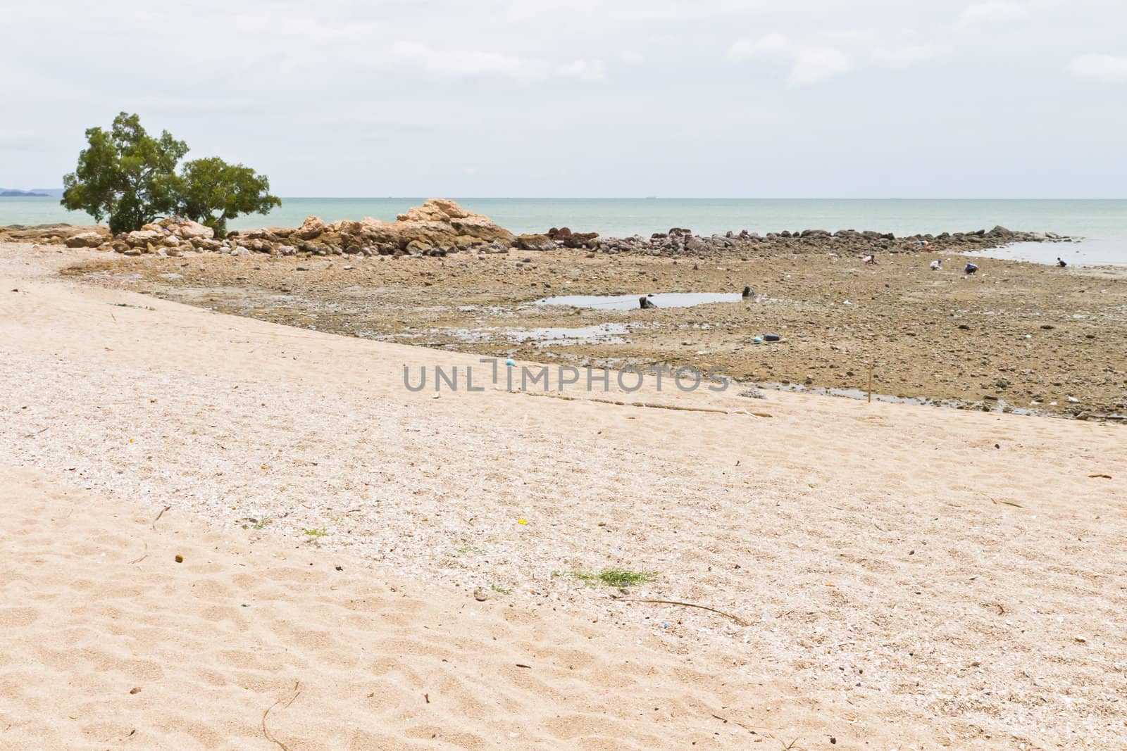 Beaches, rocky areas. The sea east of Thailand.