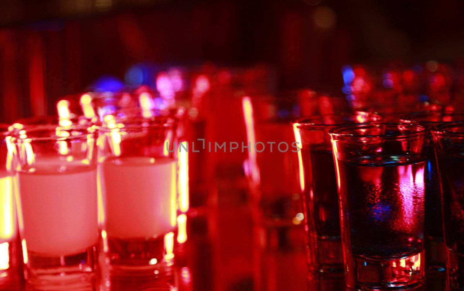 Wine glass arranged in a wedding party-use as background shallow dof.