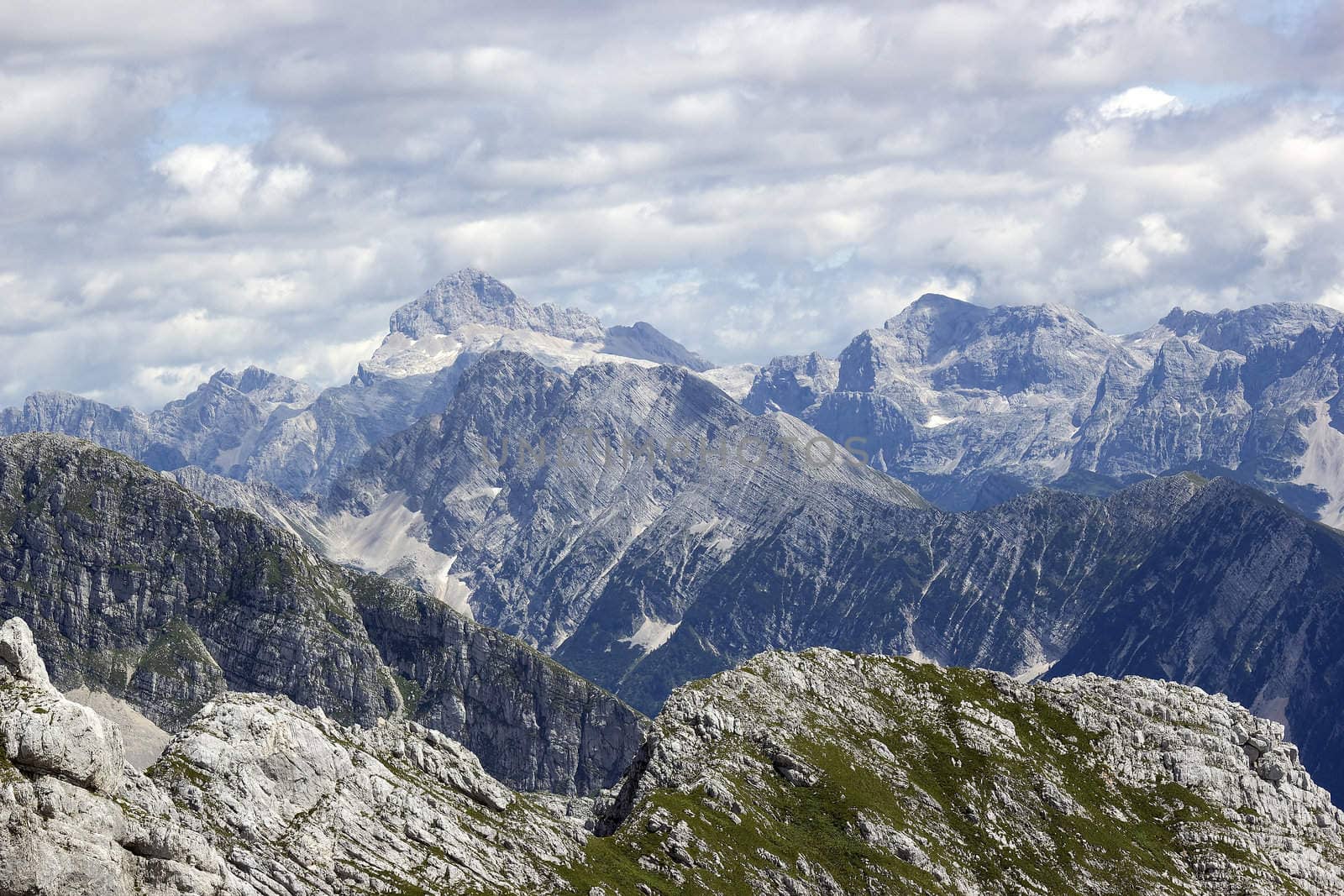 julian alps in the summer, slovenia 