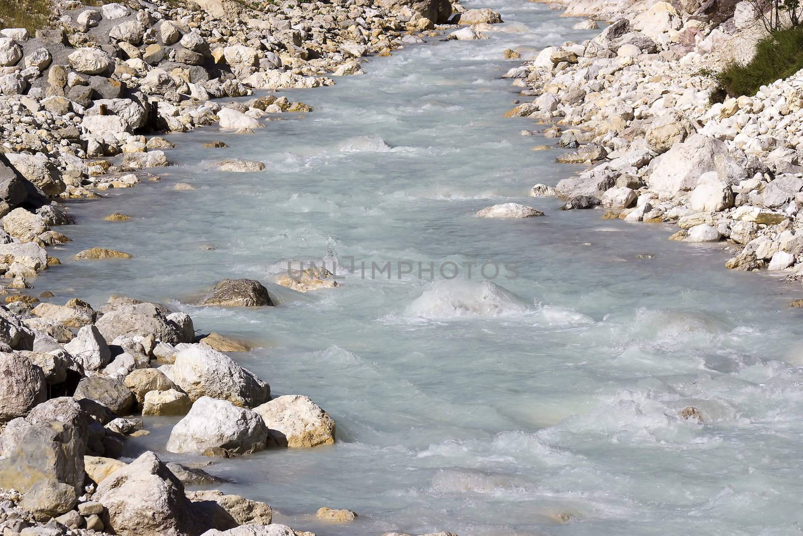  alpine river Soca in Slovenia 