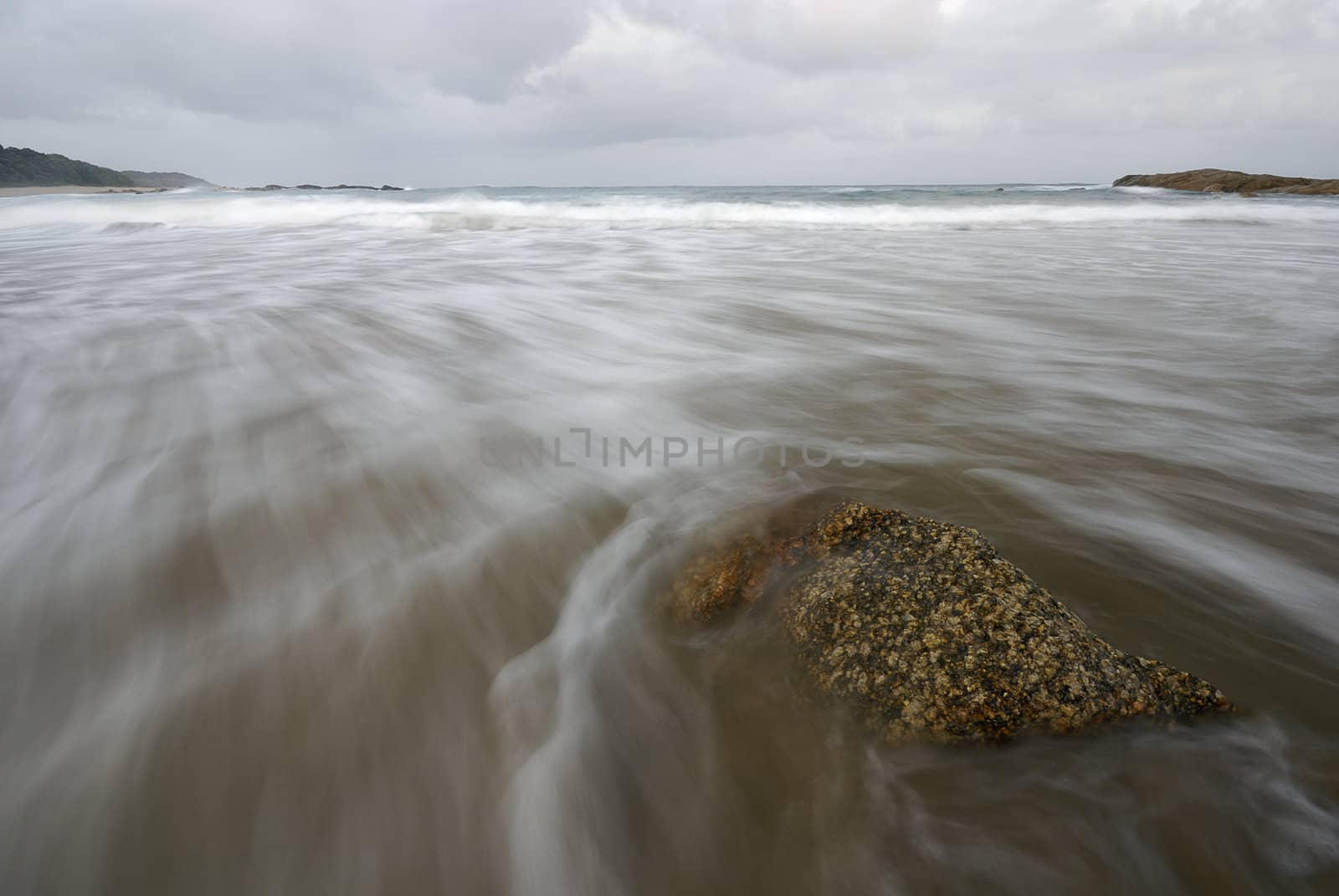 Rock in the sea by Marietjie