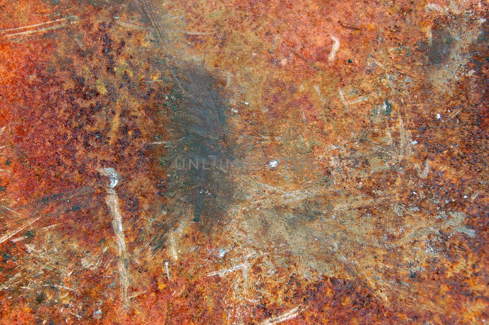 Rusty metal sheeting surface. Abstract industrial texture.