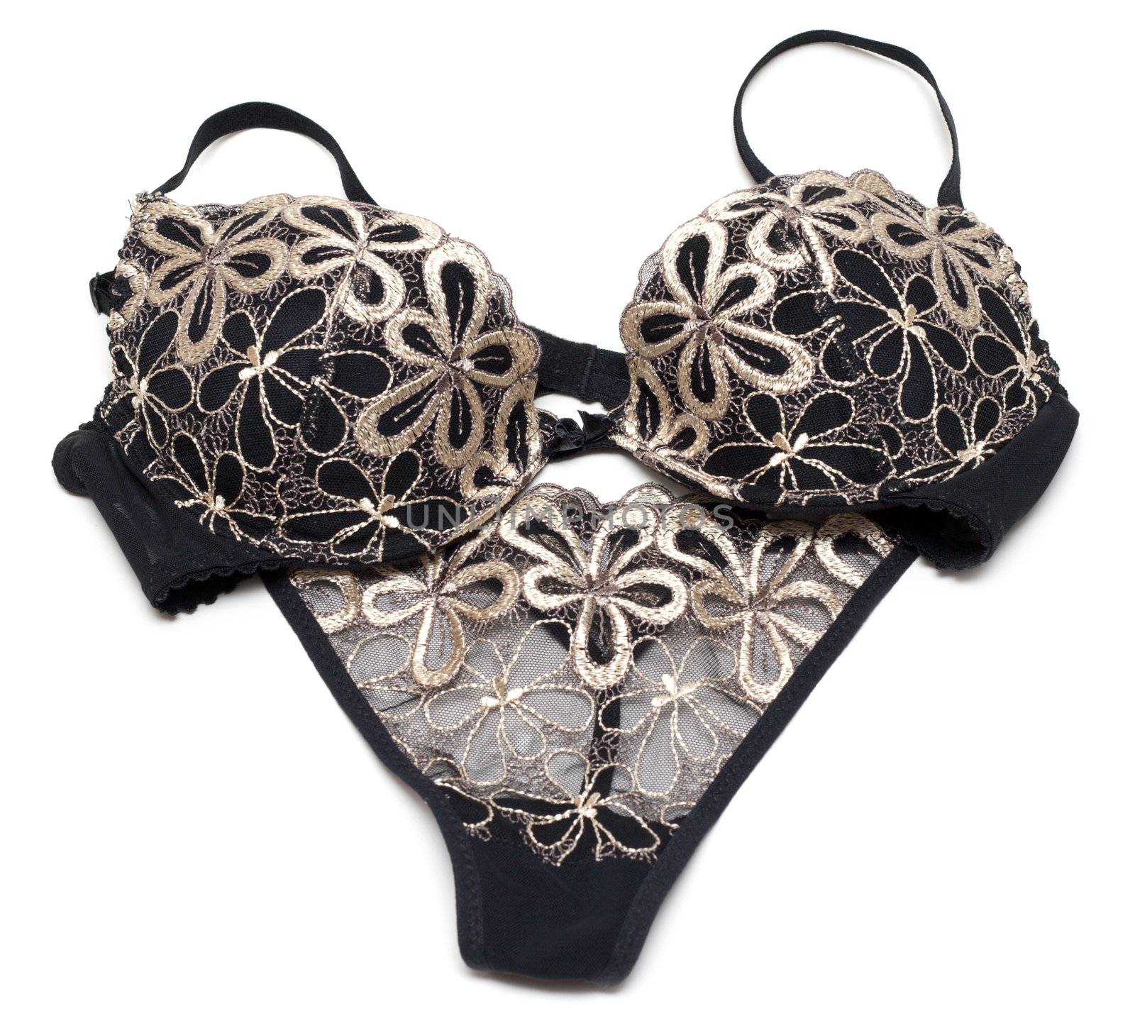 Kit of the feminine underclothes, panties and bra
