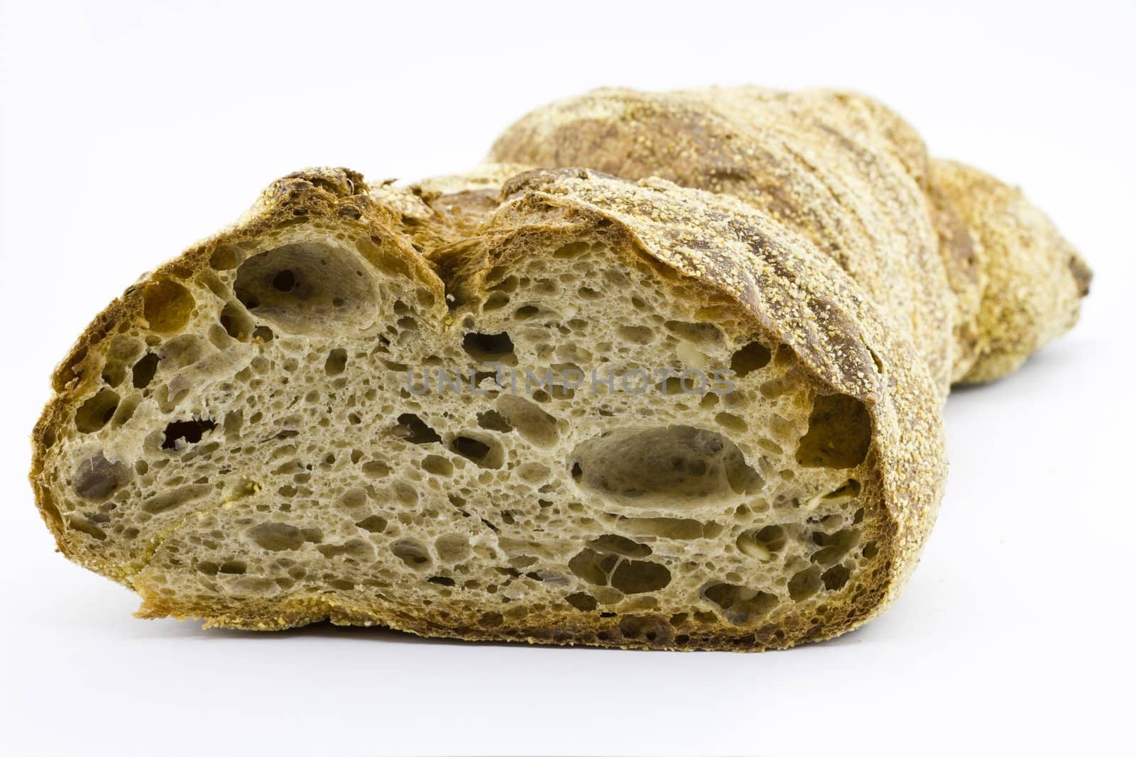 Fresh german bread on light background by gewoldi
