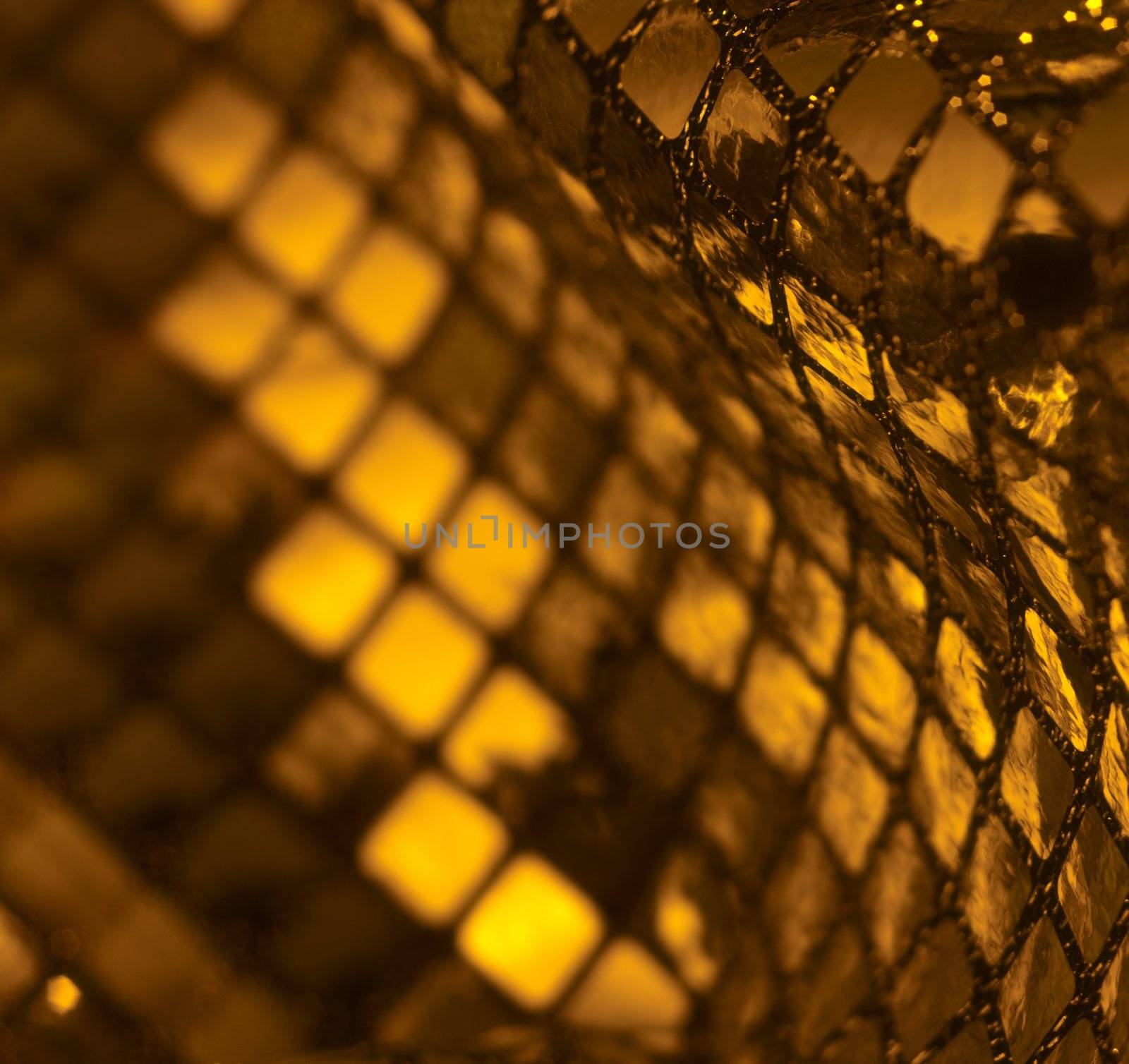 full frame gold toned abstract reflective background