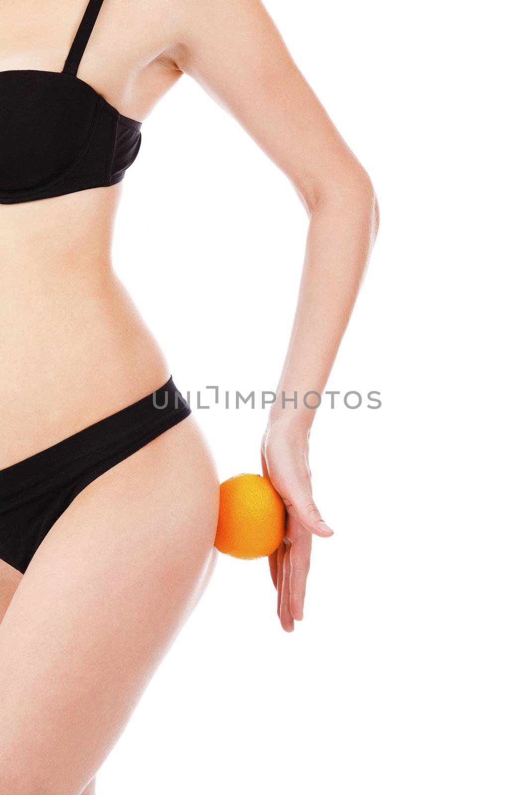 beautiful female figure with orange by Nobilior