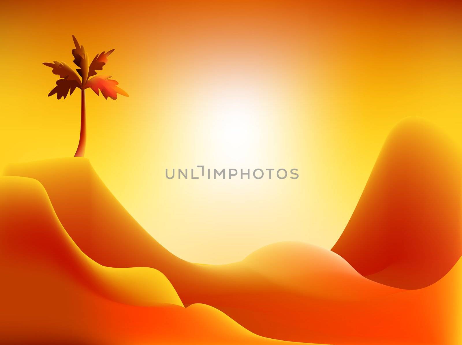 red desert sunset by chrisroll