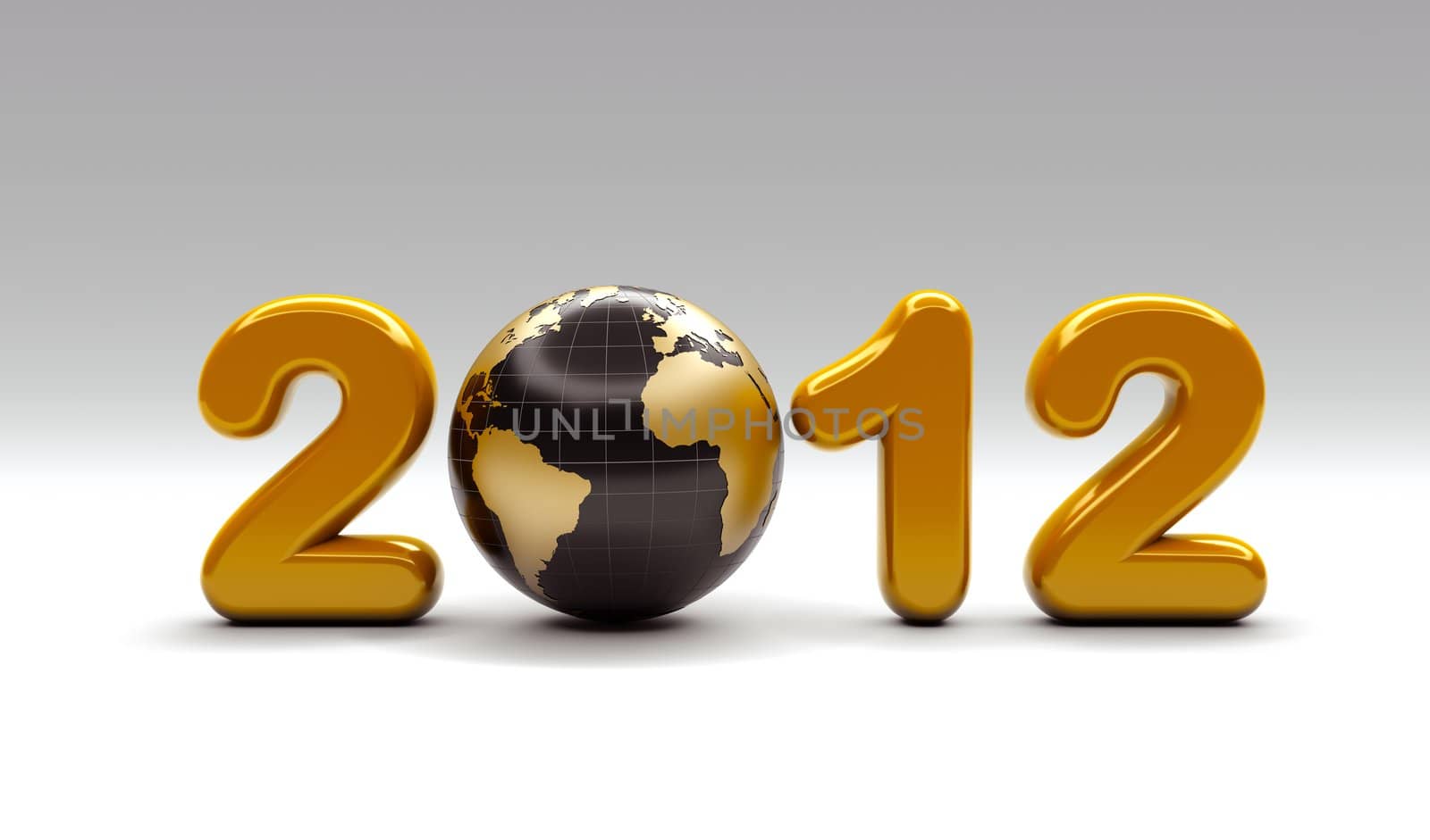 3d new year 2012 shape by chrisroll