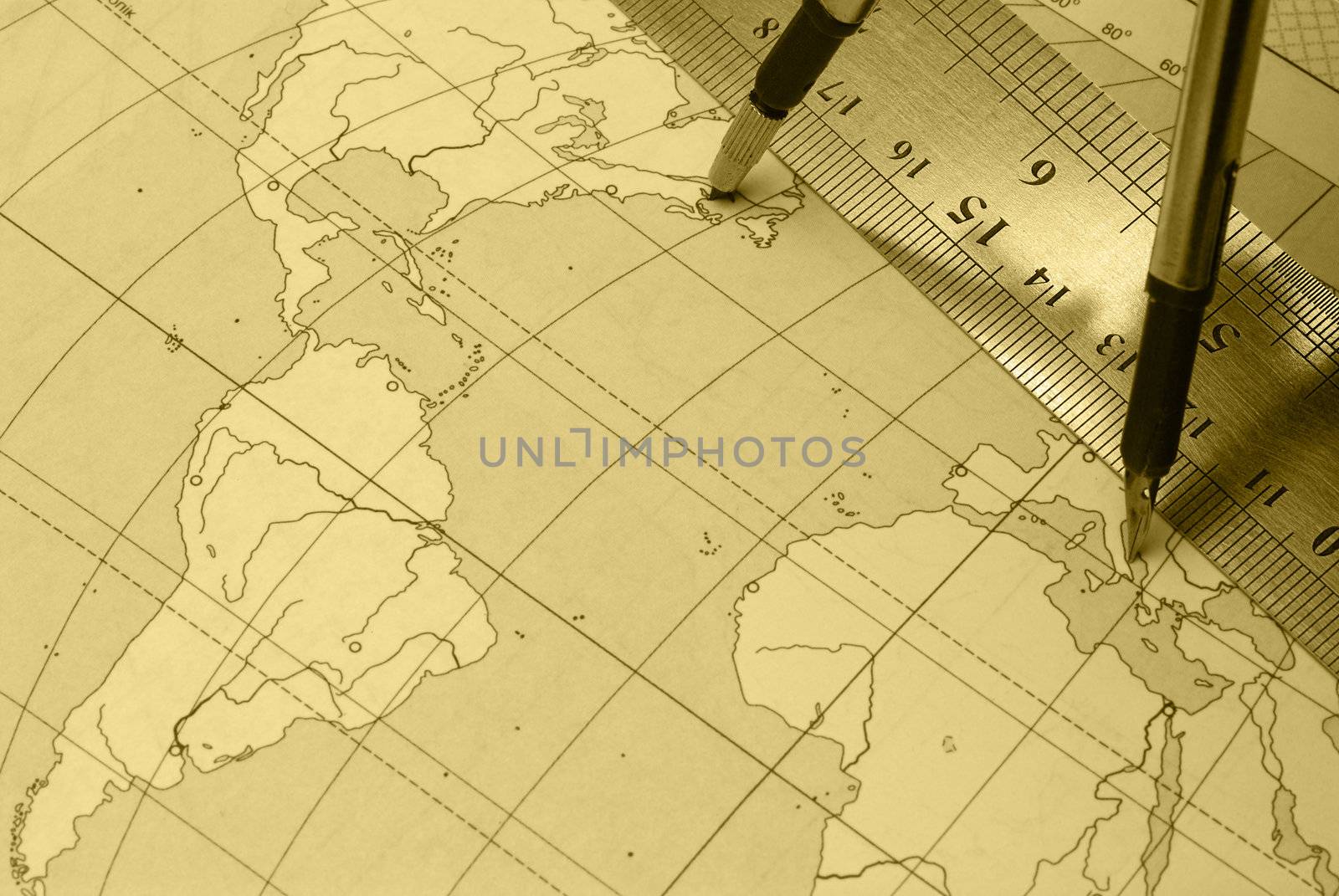 dividerand card. The device for the instruction of a direction and a card