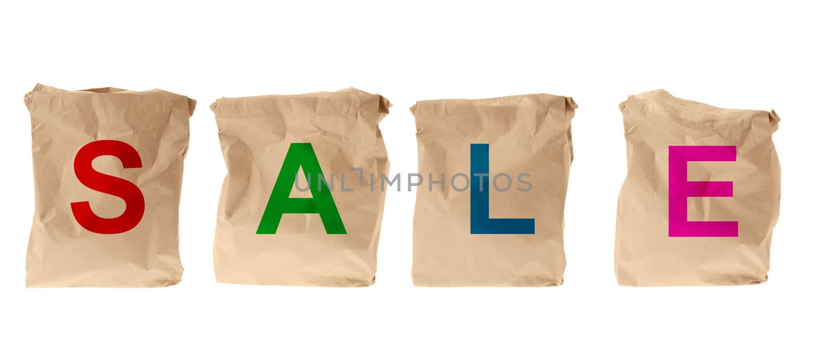 set paper package with an inscription sale by galdzer