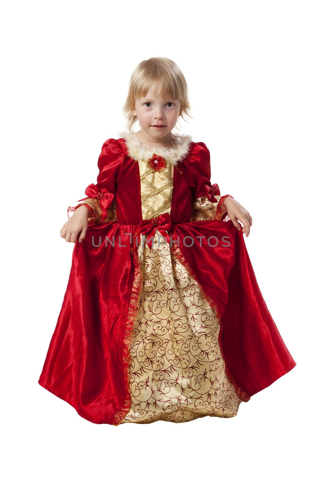 Little girl dressed like a pretty princess