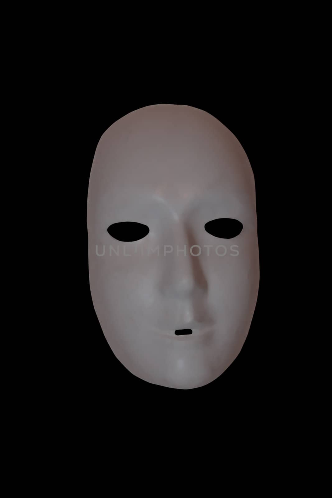 a halloween mask with clipping path