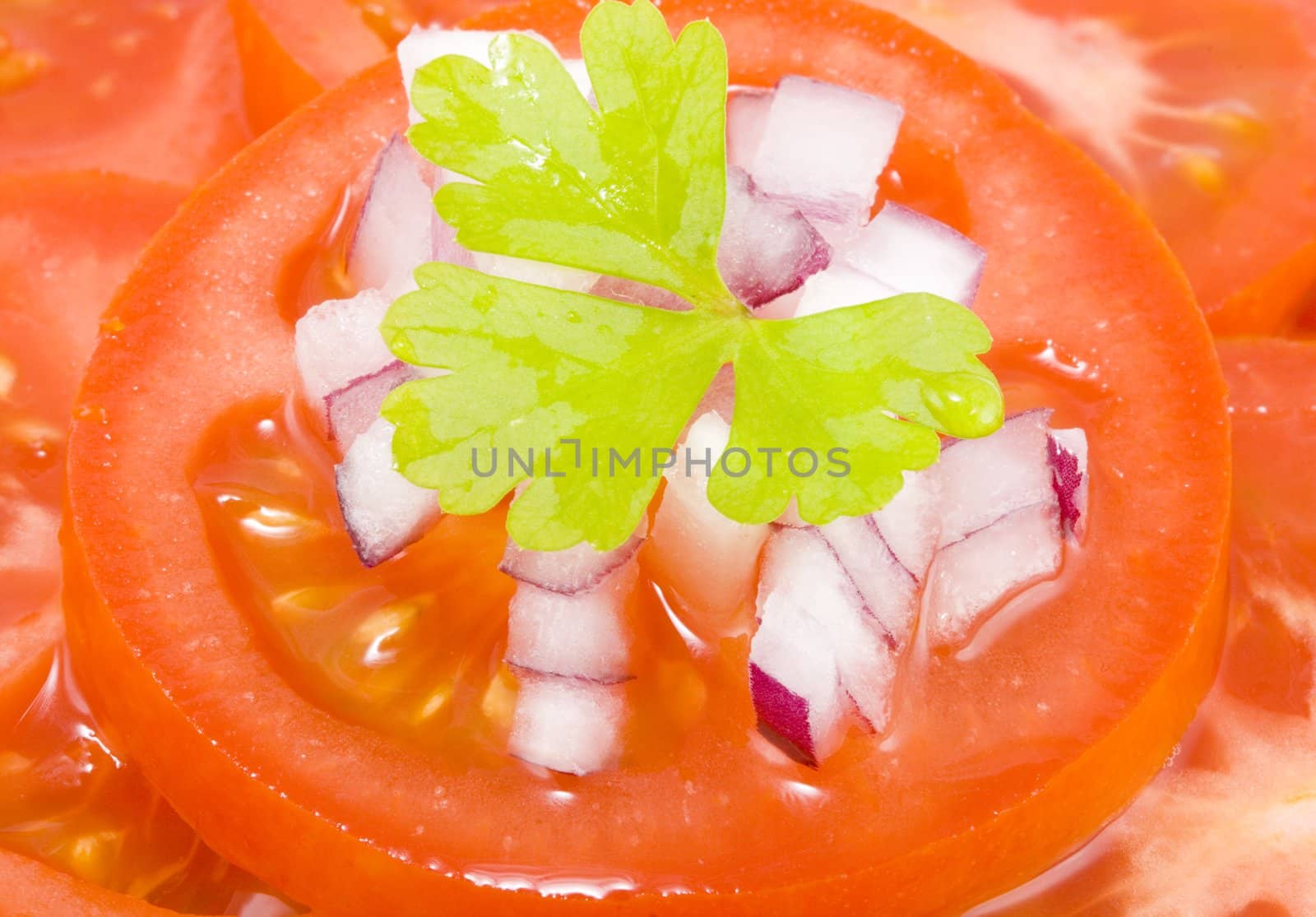 tomatoe salad - healthy eating - vegetables - close up