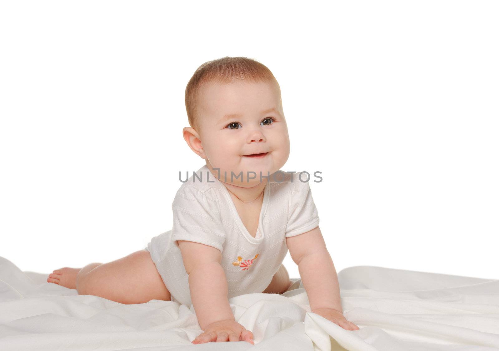 The baby on a bedsheet by galdzer