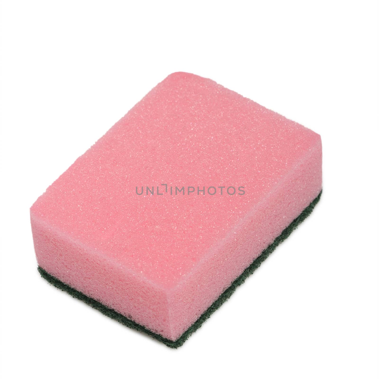 Sponge for washing. It is isolated on a white background.