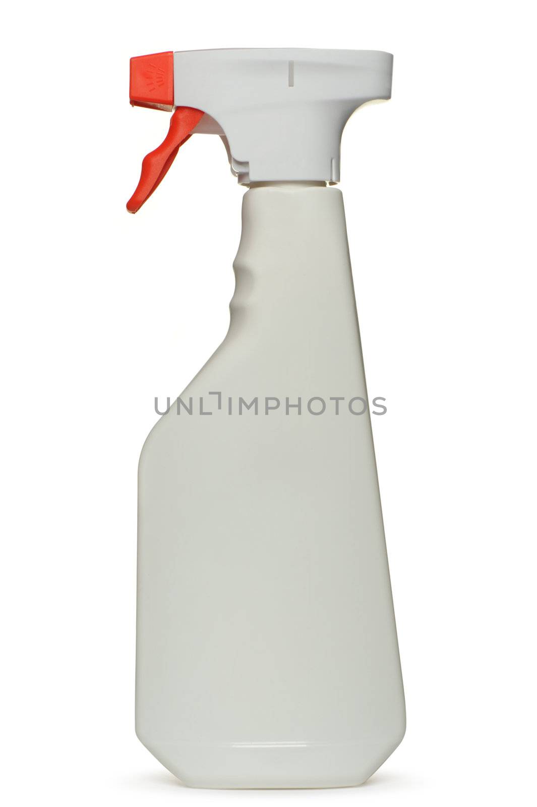 bottle of window cleaner. Isolated on white background