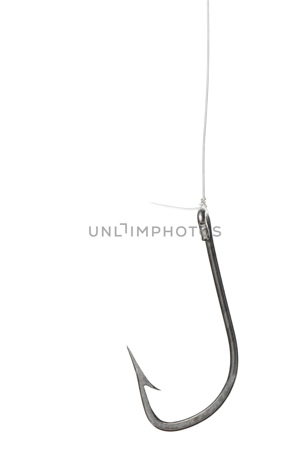 Hook for fishing. Isolated on a white background