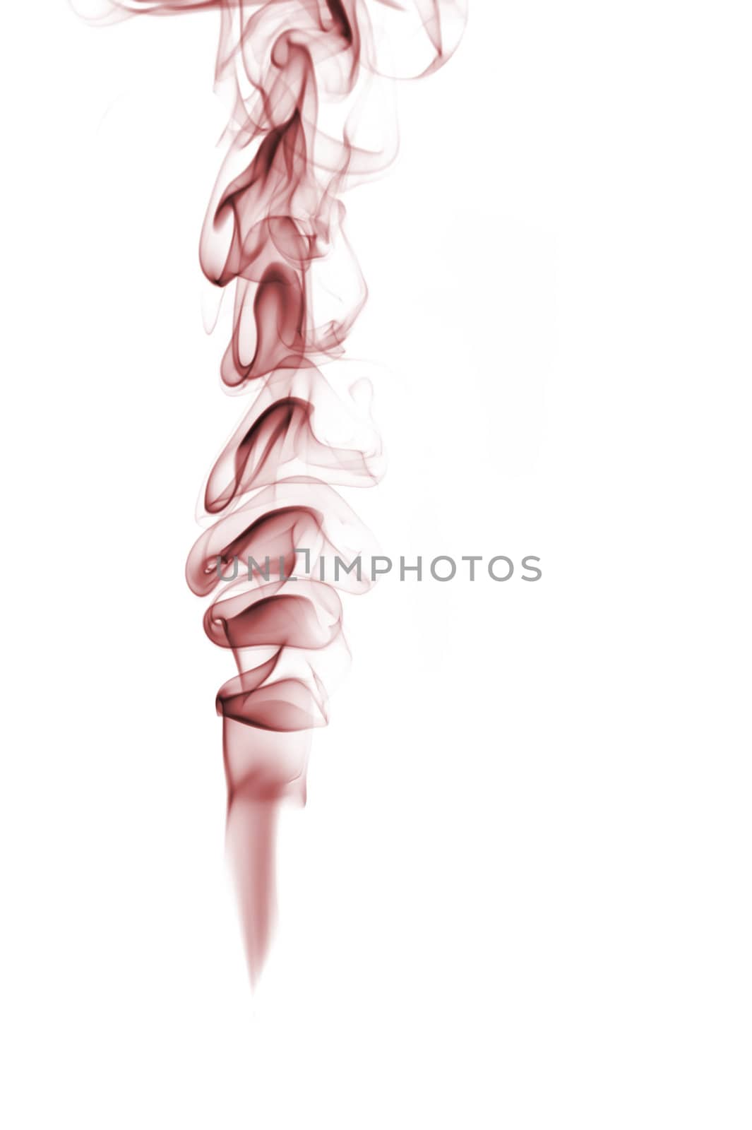 smoke red color from white background  by galdzer