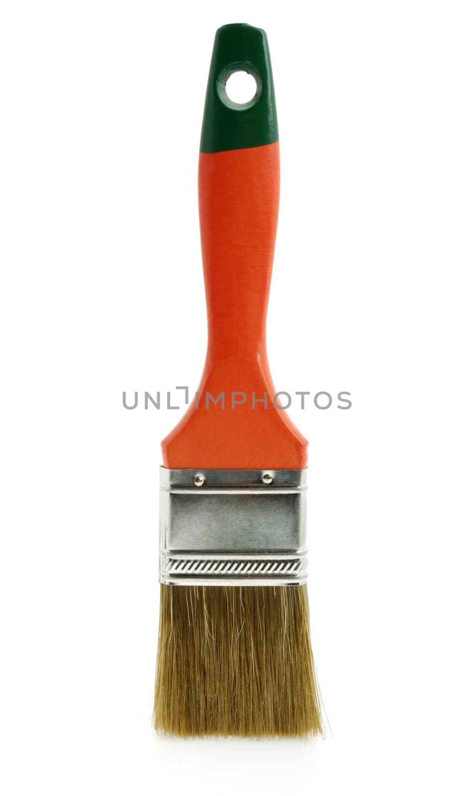 Painting brush. The tool for painting. It is isolated on a white background