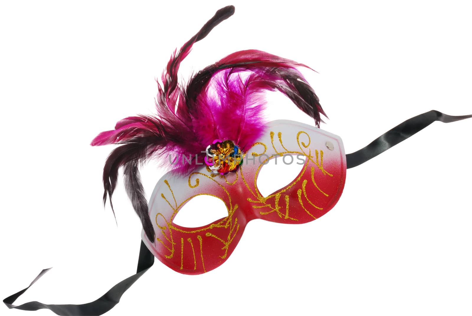 Mask. Carnival the mask is isolated on a white background