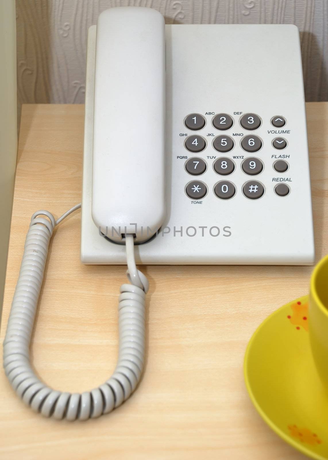Phone. Stationary phone with a push-button set of number