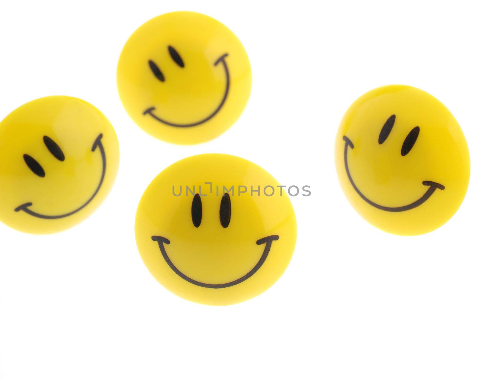 succes abstract. A smiling symbol from the plastic, isolated on a white background