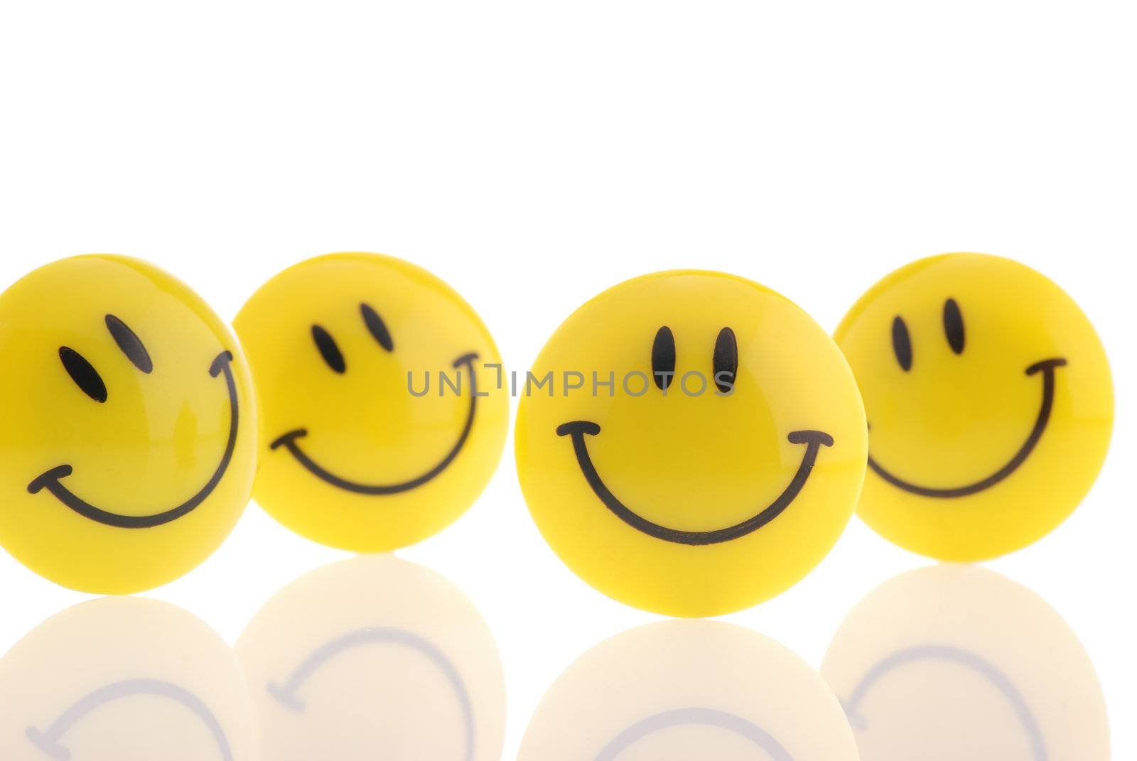 succes abstract. A smiling symbol from the plastic, isolated on a white background