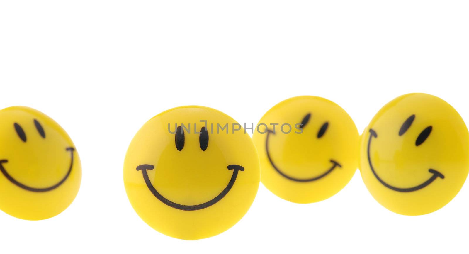 succes abstract. A smiling symbol from the plastic, isolated on a white background