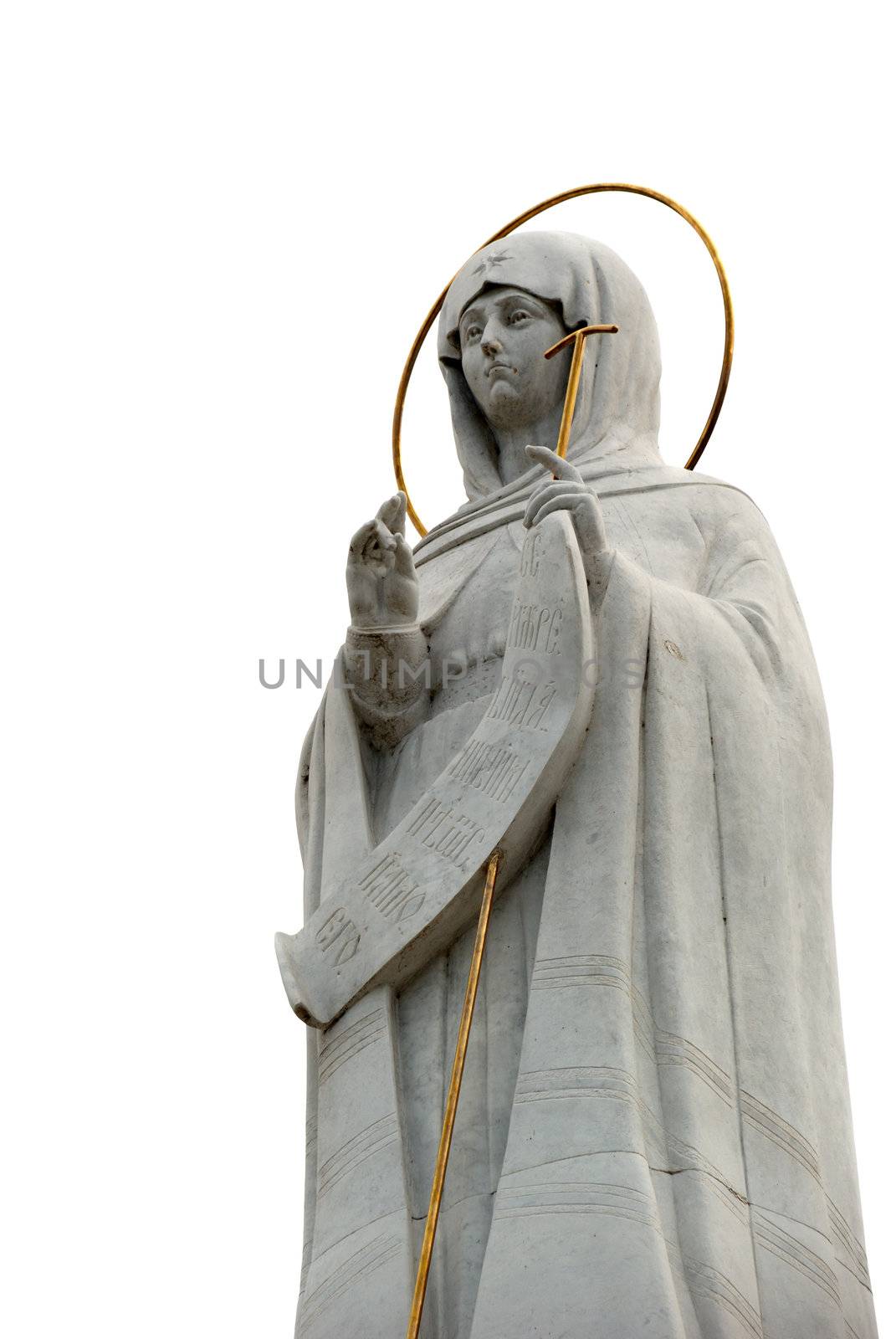 Religious statue. Oranta - the image sacred in a prayful pose
