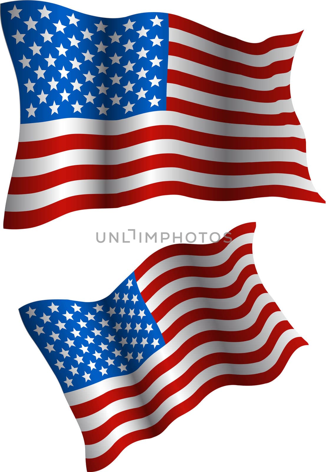 Flag of the USA. by galdzer