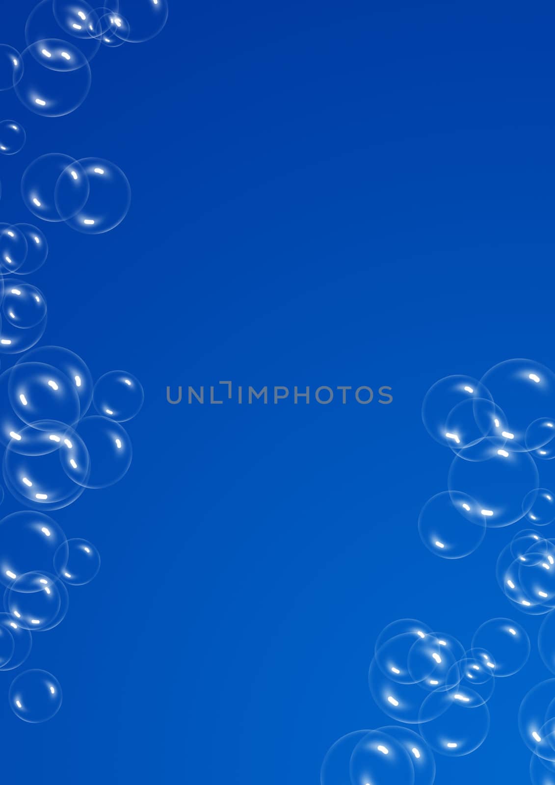 Soap bubbles. Background from beautiful spheres created from water