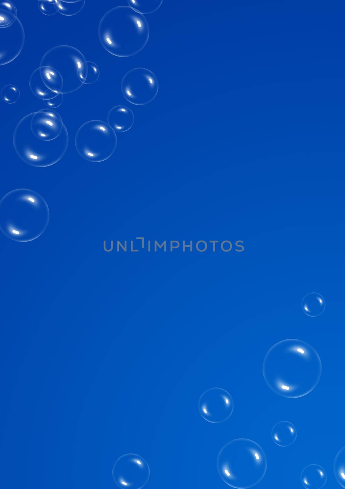 Soap bubbles. Background from beautiful spheres created from water