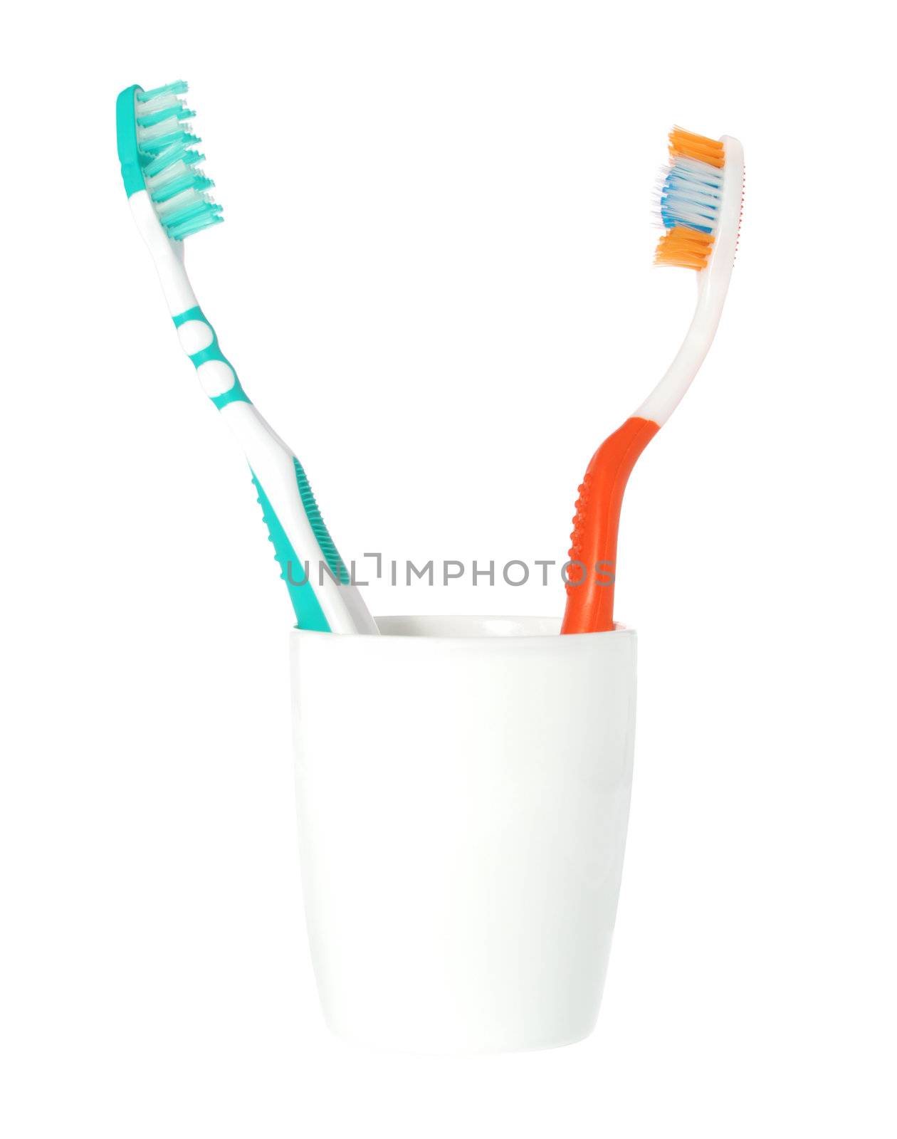 Tooth-brush white isolated by galdzer