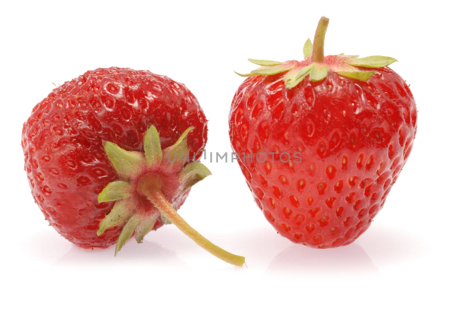 Strawberry. A berry isolated on a white background