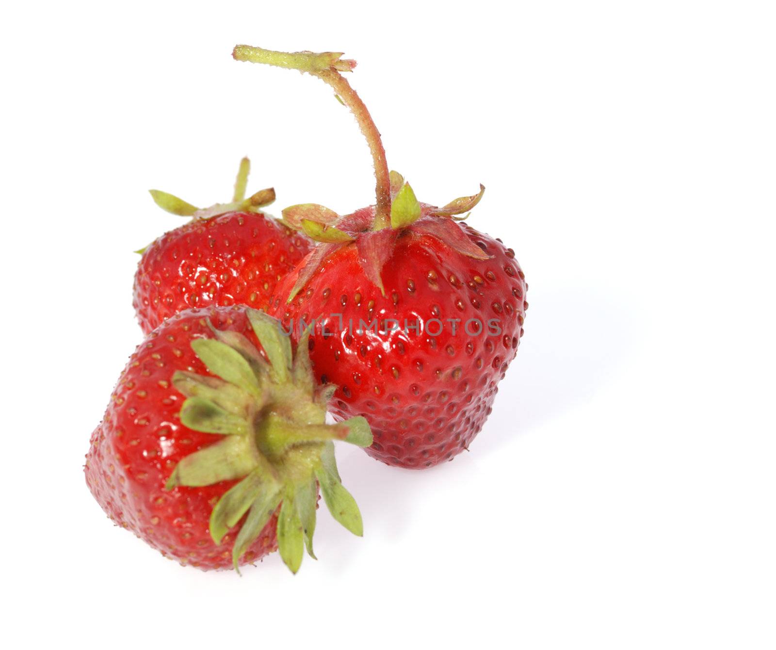 Strawberry. A berry isolated on a white background