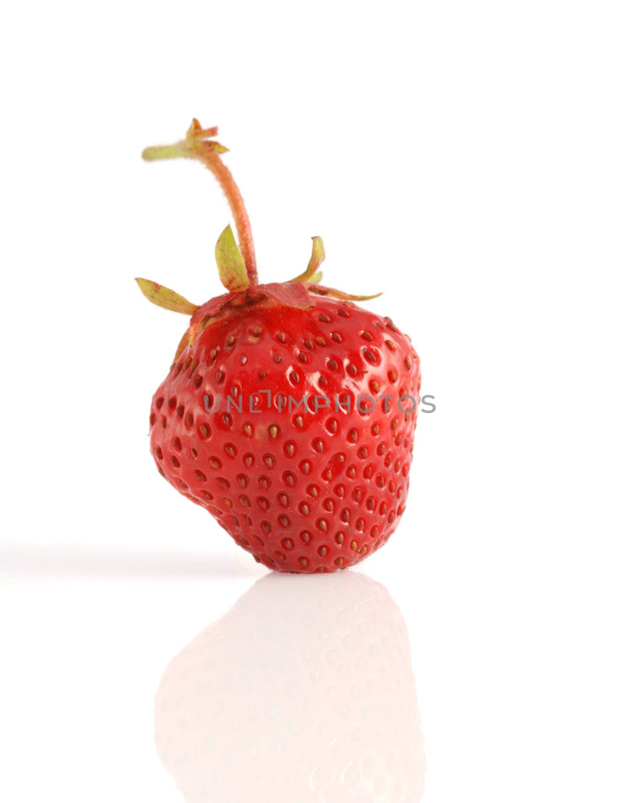 Strawberry. A berry isolated on a white background