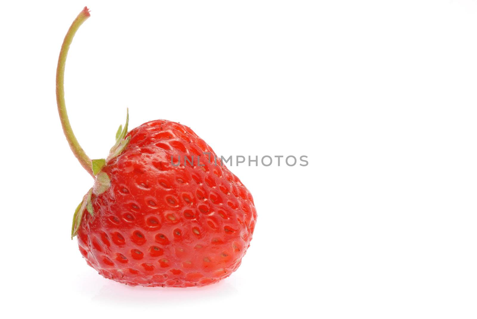 Strawberry. A berry isolated on a white background