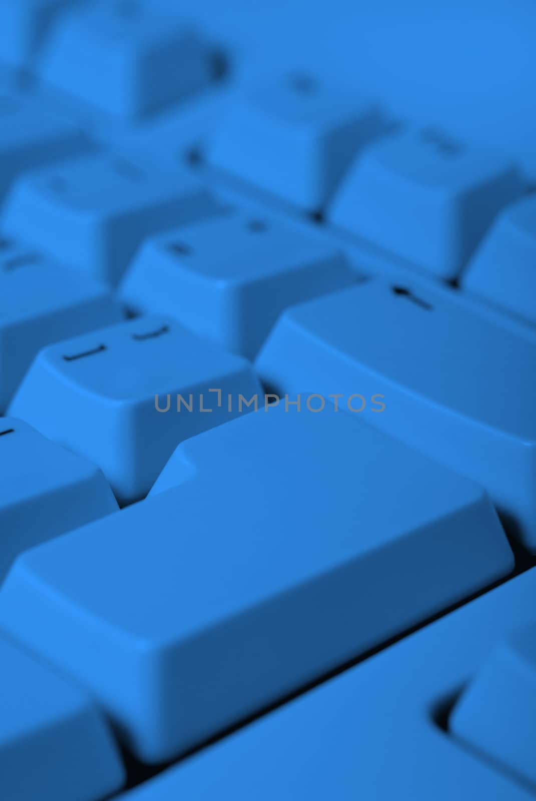 keyboard empty blue by galdzer