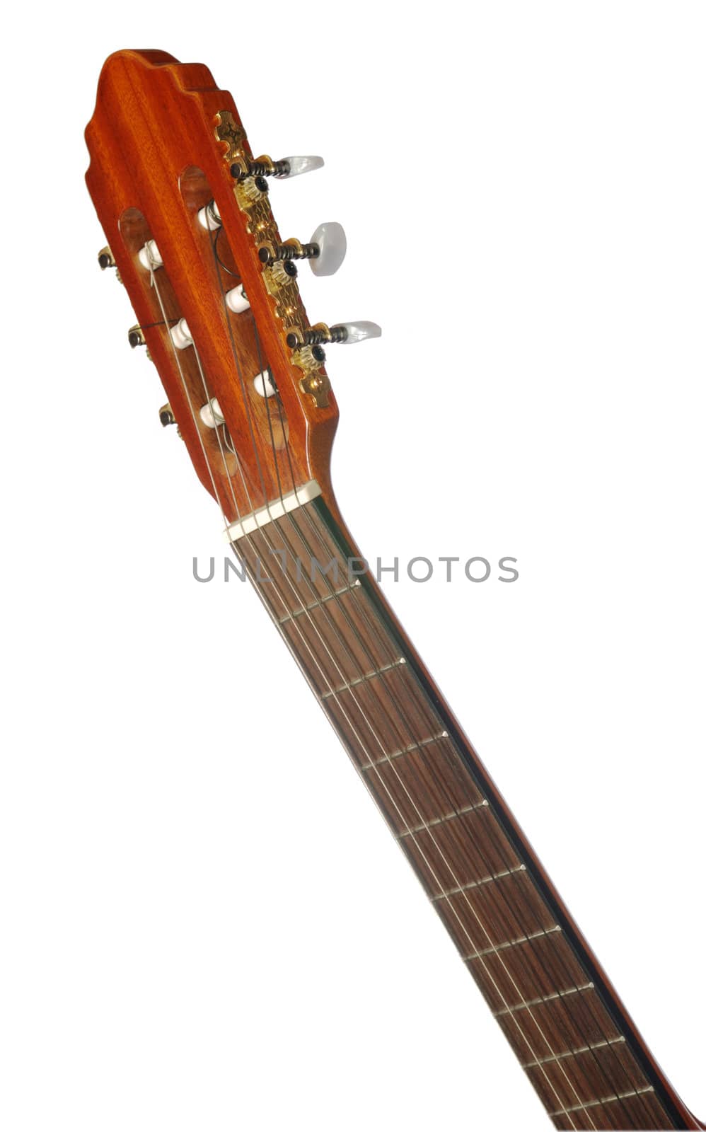 Guitar. An acoustic six-string guitar isolated by a plot a background
