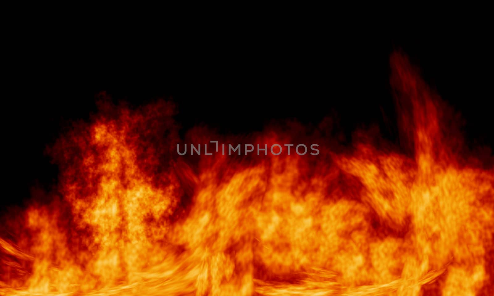 Fire background (computer simulated), big fire