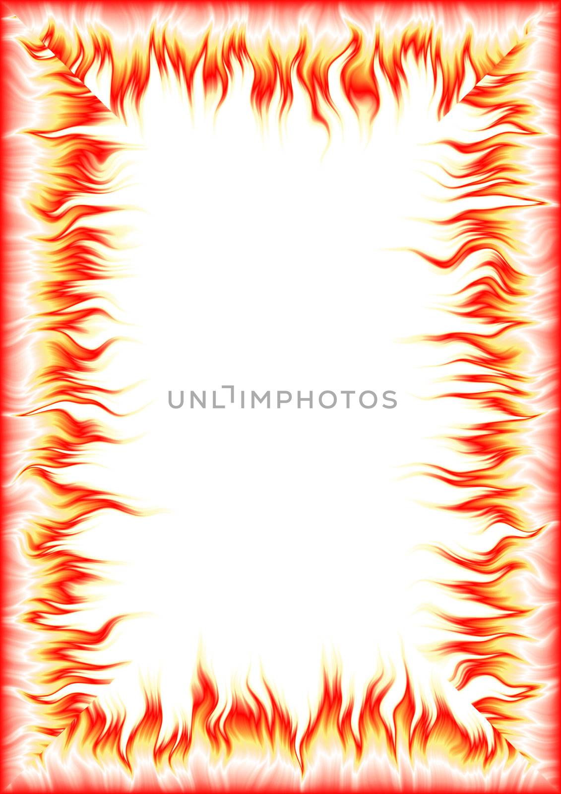 fire background (white)  by galdzer