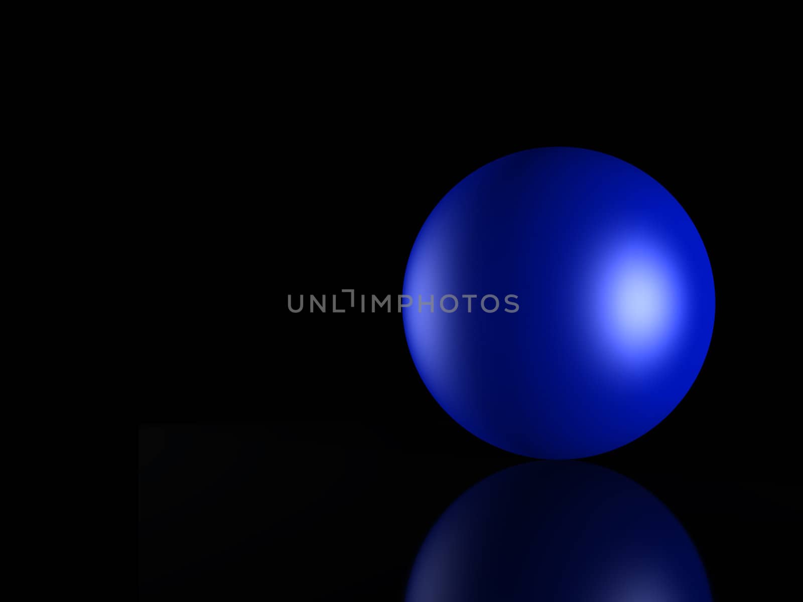 3D blue_ sphere  by galdzer