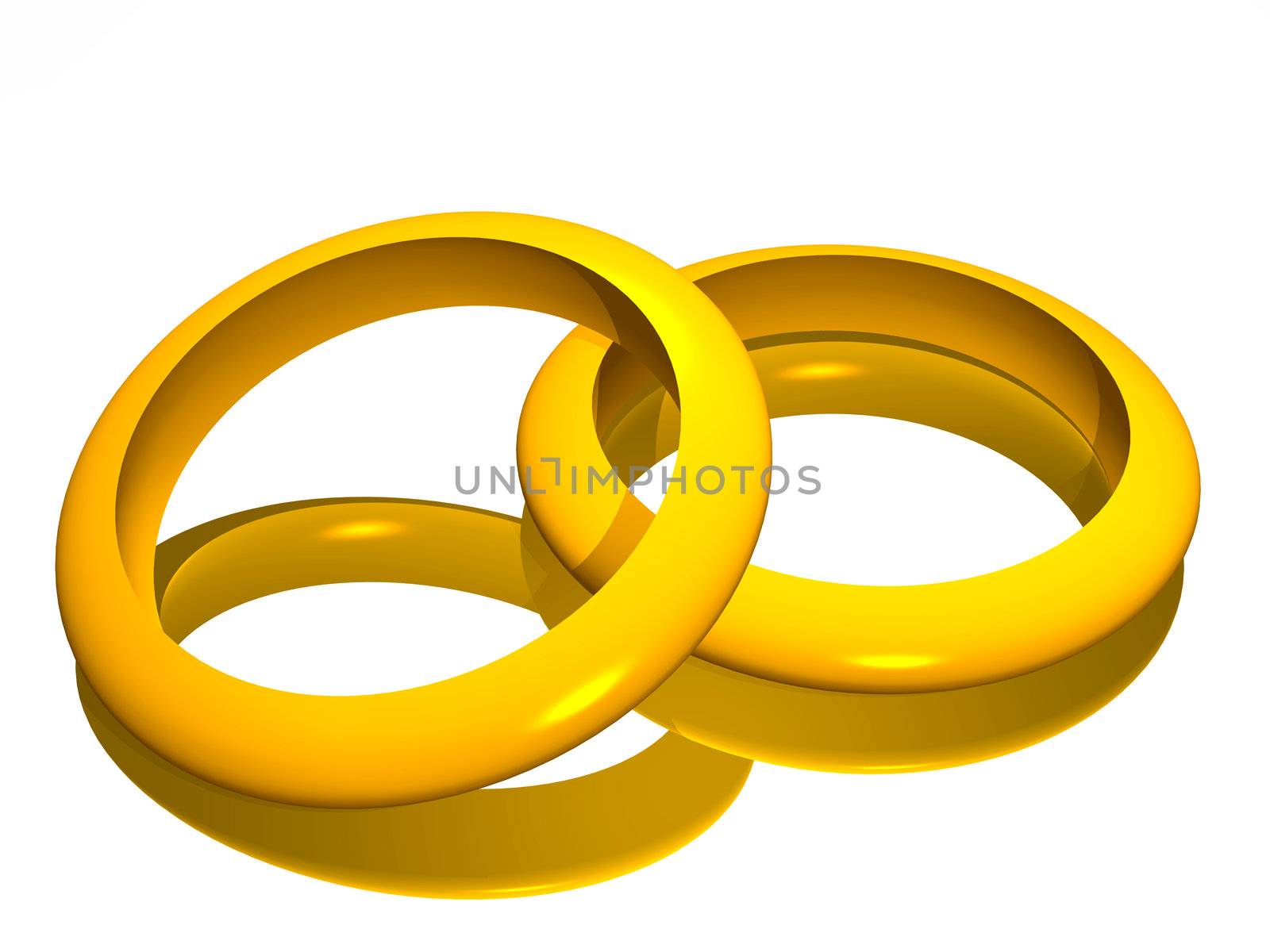 two gold rings by galdzer