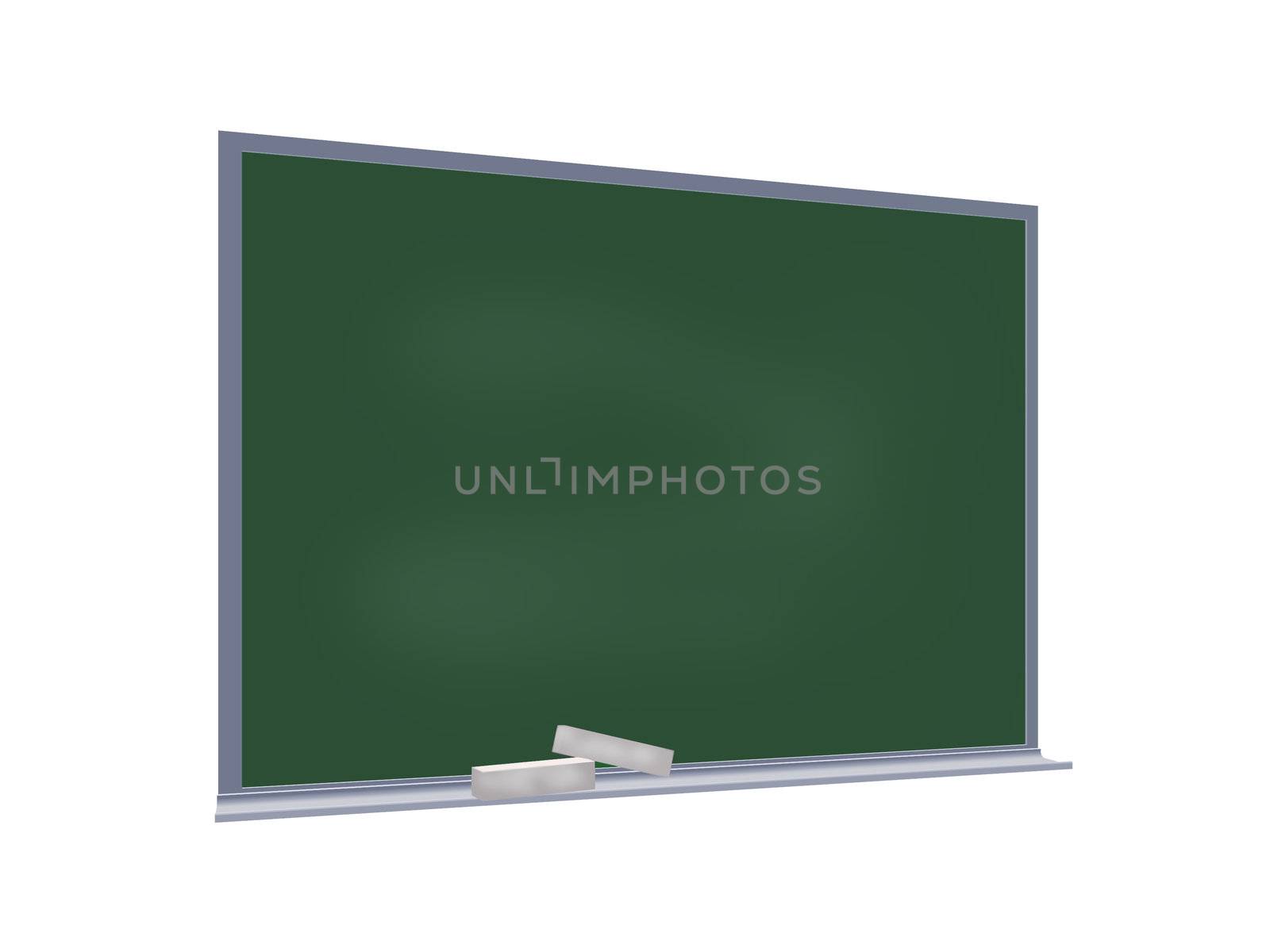 Blackboard (projection) completely isolated on a white background