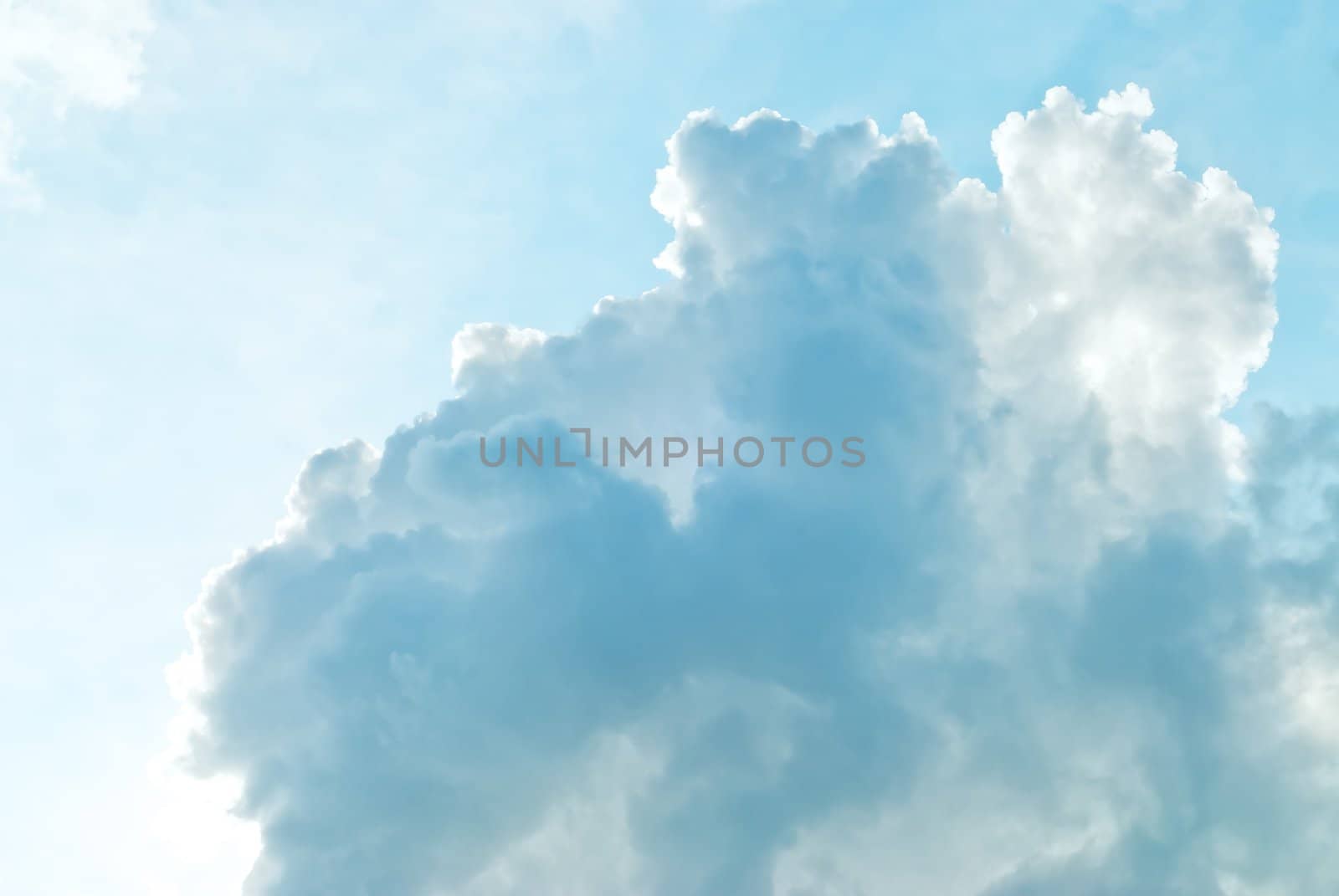 cumulus cloud on the blue sky in sunny day